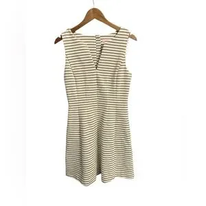 Lilly Pulitzer | Dresses | Lilly Pulitzer Brielle Gold Sparkle White Striped  Midi Sleeveless Dress Size M | Poshmark
